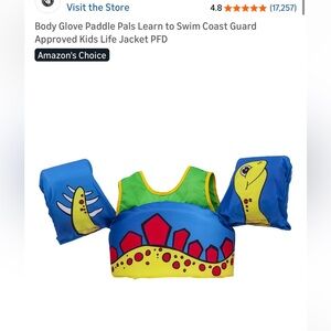 Coast Guard Approved Kids Swim Vest with Arm Floaties, Life Jacket